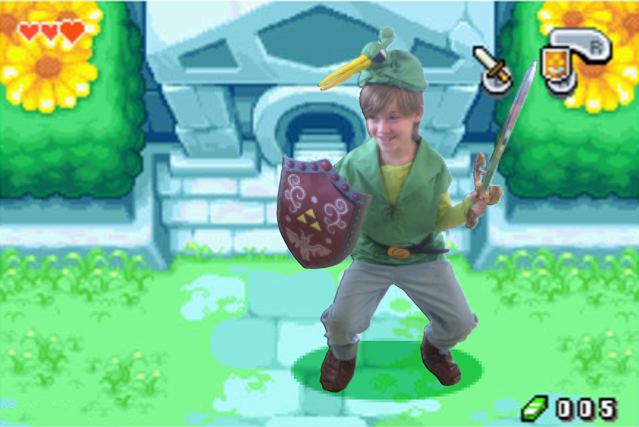 Elliot as Link in Hyrule