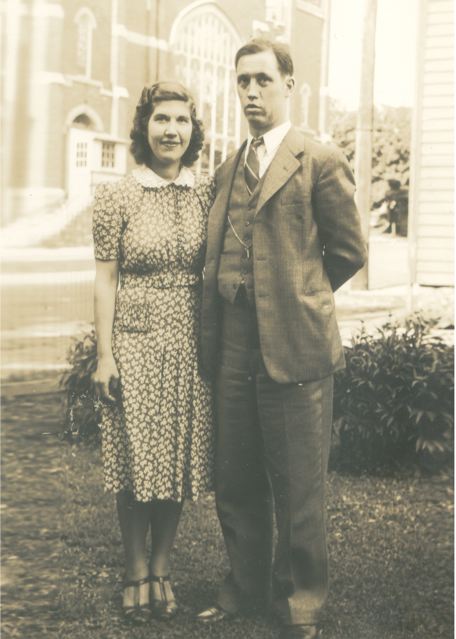 Trip's maternal grandparents, Ruth & Deloy Leatherman, 1936