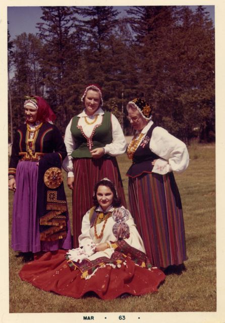 Ladies in Latvian Dress March 1963